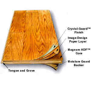 Bruce laminated floor sample