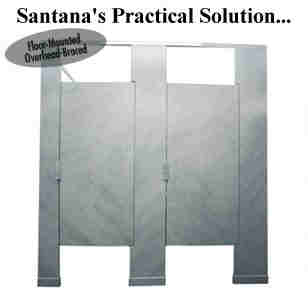 Floor-Mounted Overhead-Braced partition